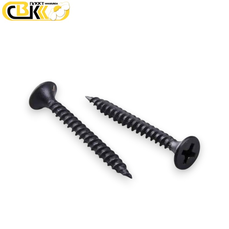 Саморез СГМ 3,5х45, фосфат, острый, пот/г, PH2, ч/ш (уп.1кг/15кг)